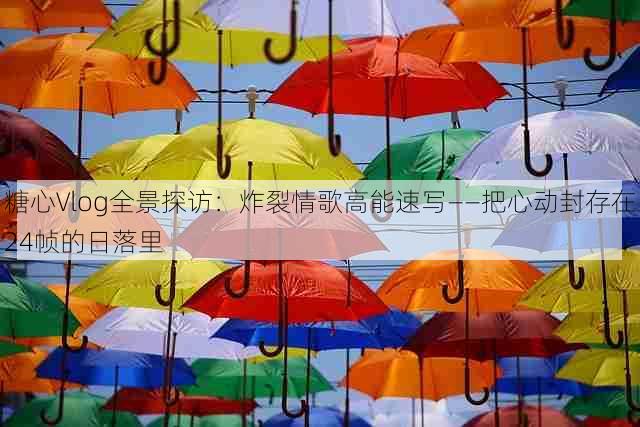 糖心Vlog全景探访:炸裂情歌高能速写——把心动封存在24帧的日落里