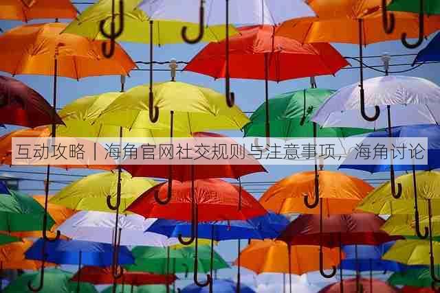 互动攻略|海角官网社交规则与注意事项,海角讨论