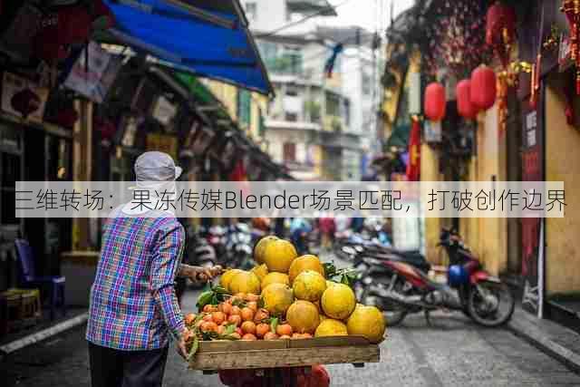 三维转场:果冻传媒Blender场景匹配,打破创作边界