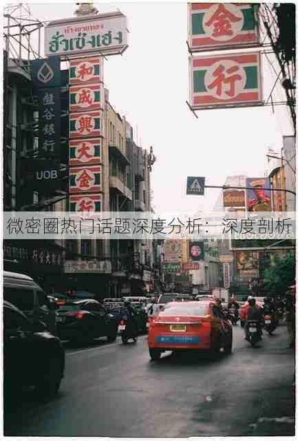 微密圈热门话题深度分析:深度剖析