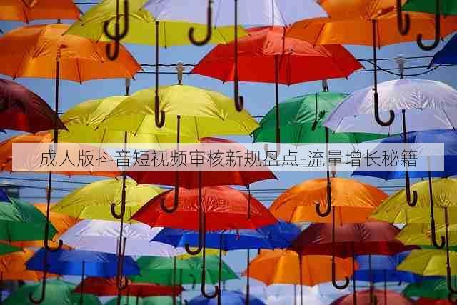 成人版抖音短视频审核新规盘点-流量增长秘籍